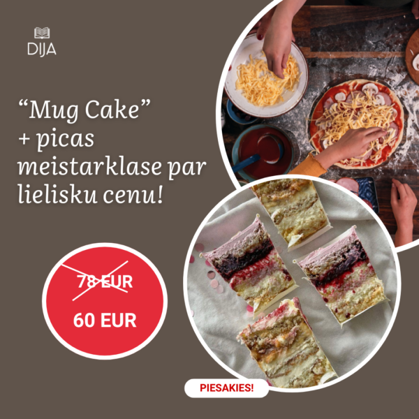 Komplekts: Picas un "Mug cake" kūka krūzēs (jauniešiem)